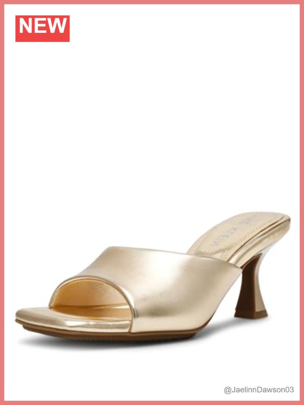 Anne Klein Jerilyn Women's Kitten Heel Pump Slingback Faux Leather Comfortable